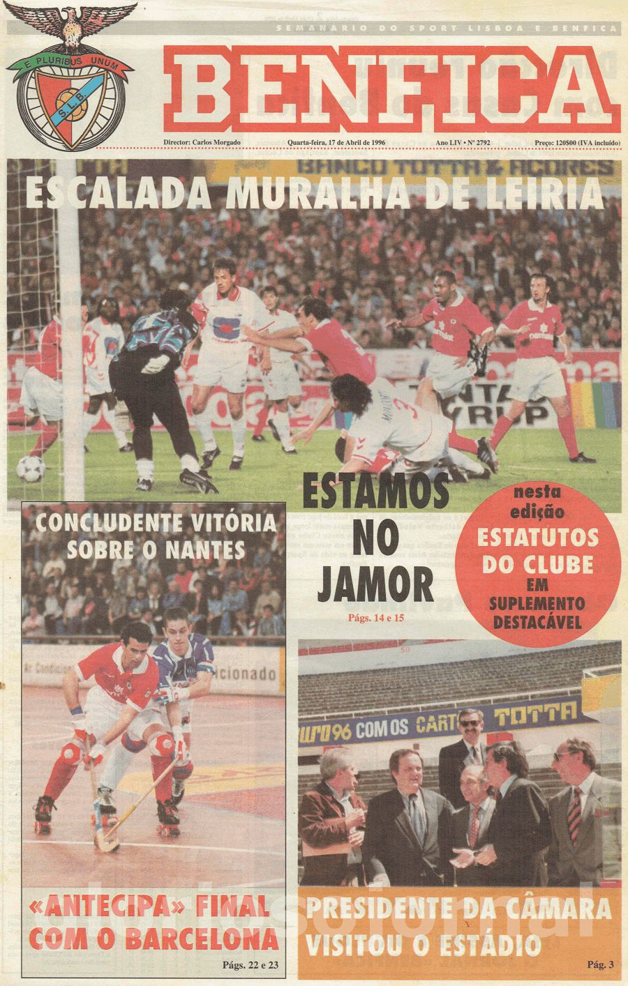 jornal o benfica 2792 1996-04-17